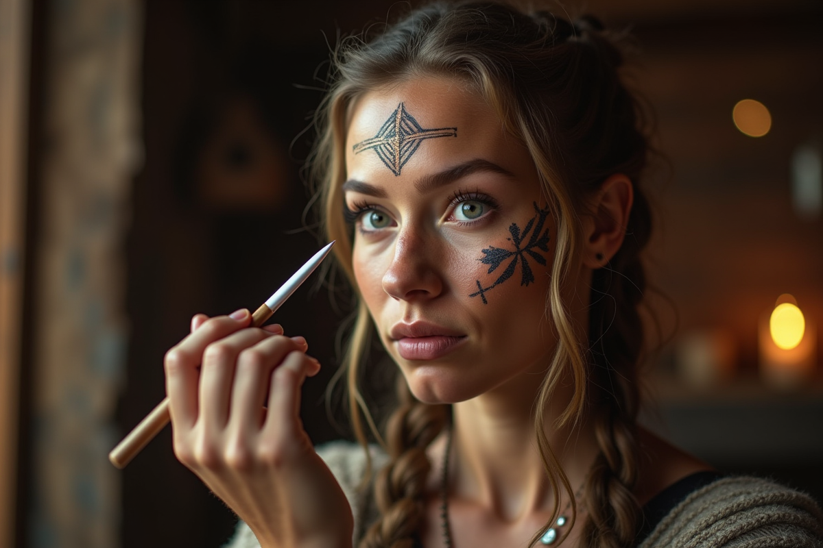 maquillage viking