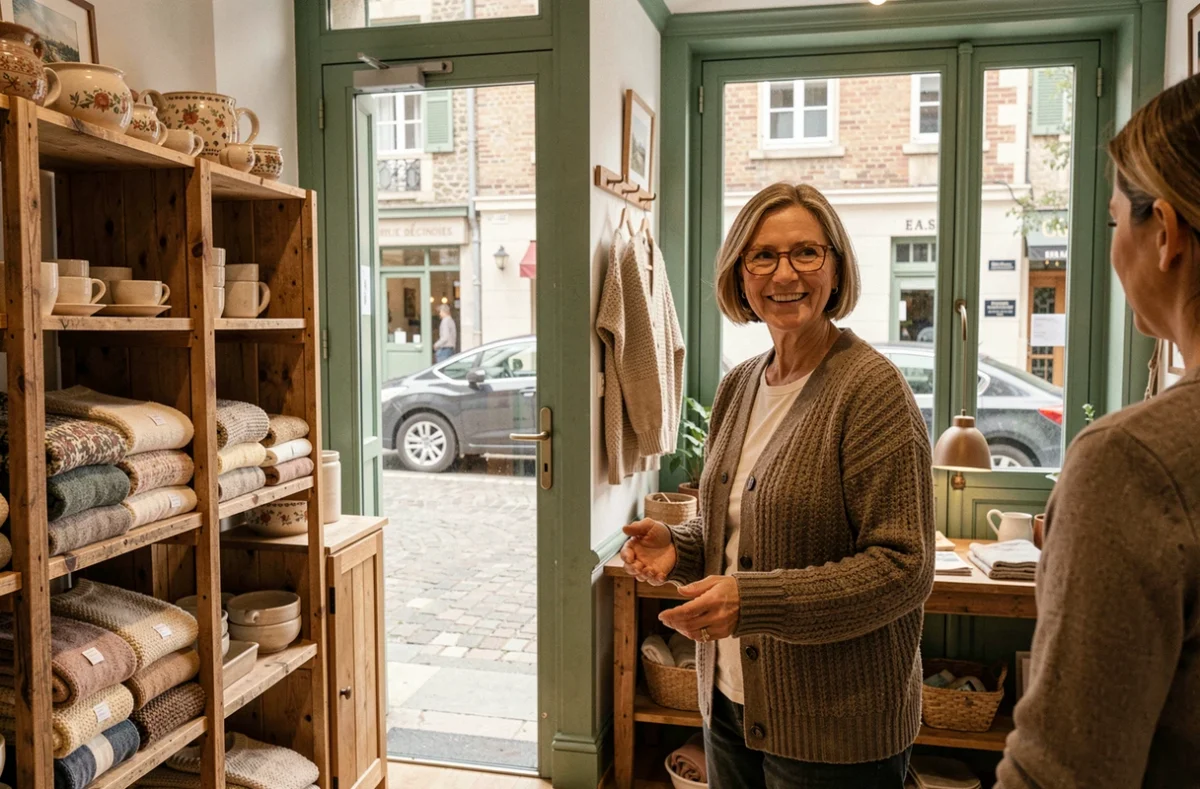 La Boutique décinoise à Décines-Charpieu, boutique de quartier chaleureuse avec tricots et céramiques de créateurs locaux